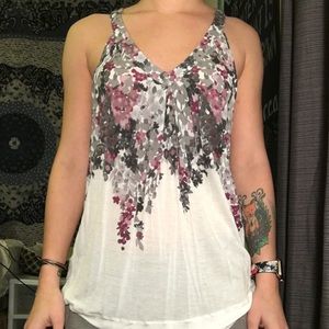 Floral American Eagle Tank